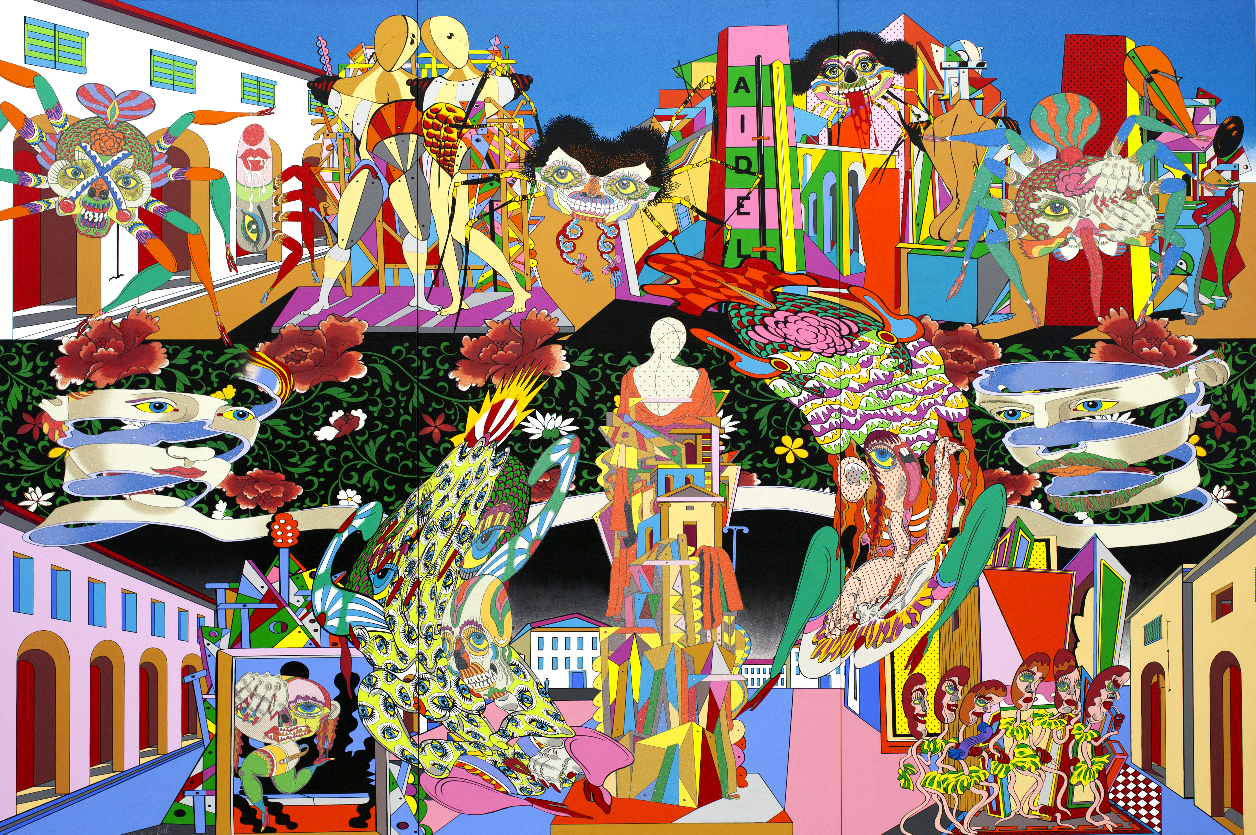 Art topic. Keiichi Tanaami. Арт Базель. Картины инсталляции современного искусства. Арт Базель Майами.